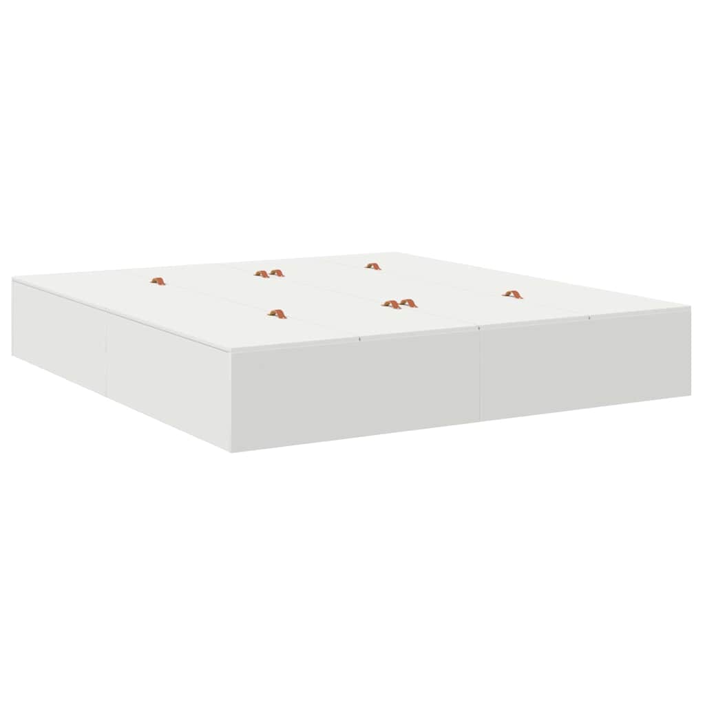 vidaXL Κρεβάτι αποθήκευσης Λευκό 200x200 εκ