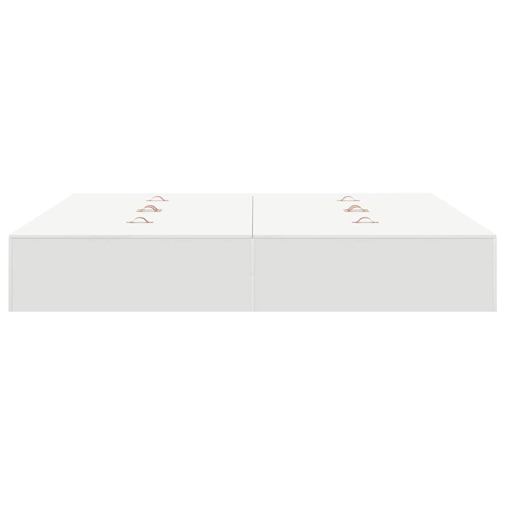 vidaXL Κρεβάτι αποθήκευσης Λευκό 200x200 εκ