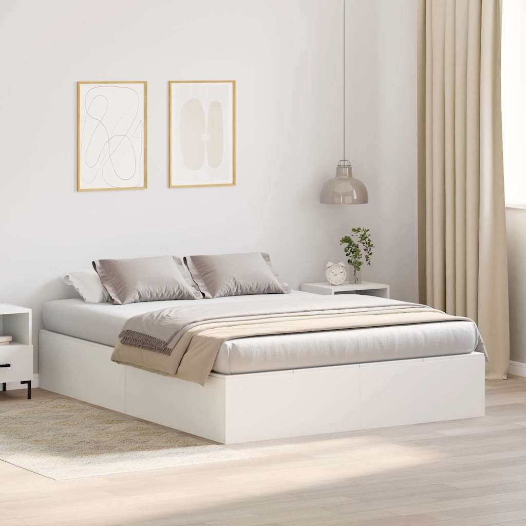 vidaXL Κρεβάτι Αποθήκευσης Λευκό 150x200 cm