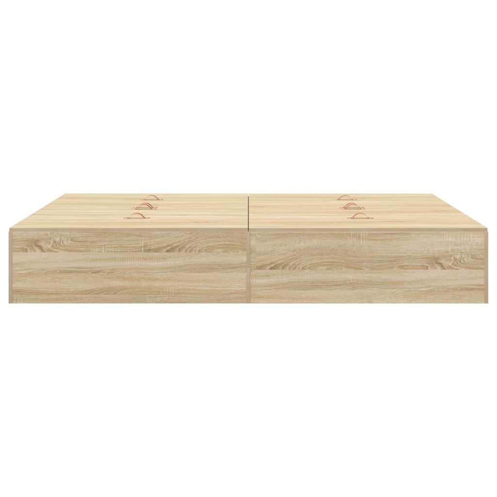 vidaXL Κρεβάτι Αποθήκευσης από Sonoma Oak 150x200 εκ