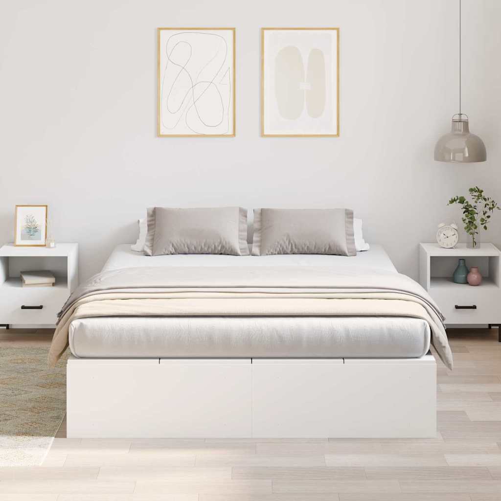 vidaXL Κρεβάτι Αποθήκευσης Λευκό 160 x 200 cm