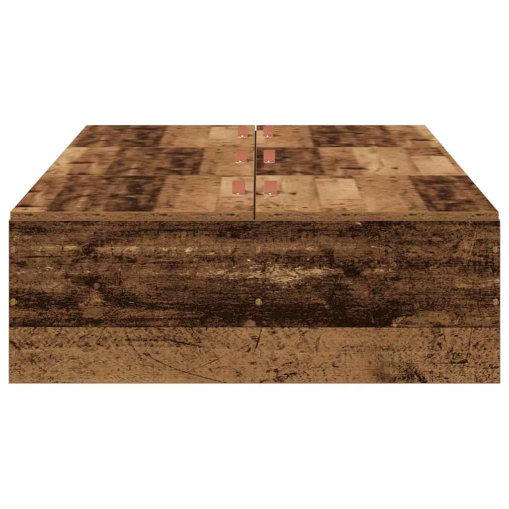 vidaXL Σκελετός Κρεβατιού Παλαιό ξύλο 90 x 190 cm Επεξεργασμένο ξύλο