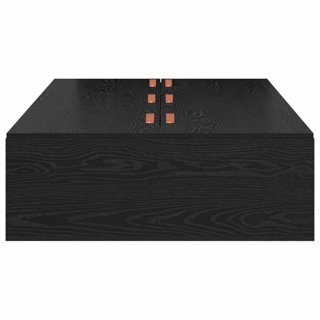 vidaXL Σκελετός Κρεβατιού Μαύρη δρυς 75 x 190 cm Επεξεργασμένο ξύλο