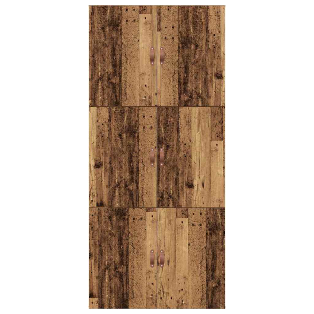 vidaXL Σκελετός Κρεβατιού Παλαιό ξύλο 75 x 190 cm Επεξεργασμένο ξύλο