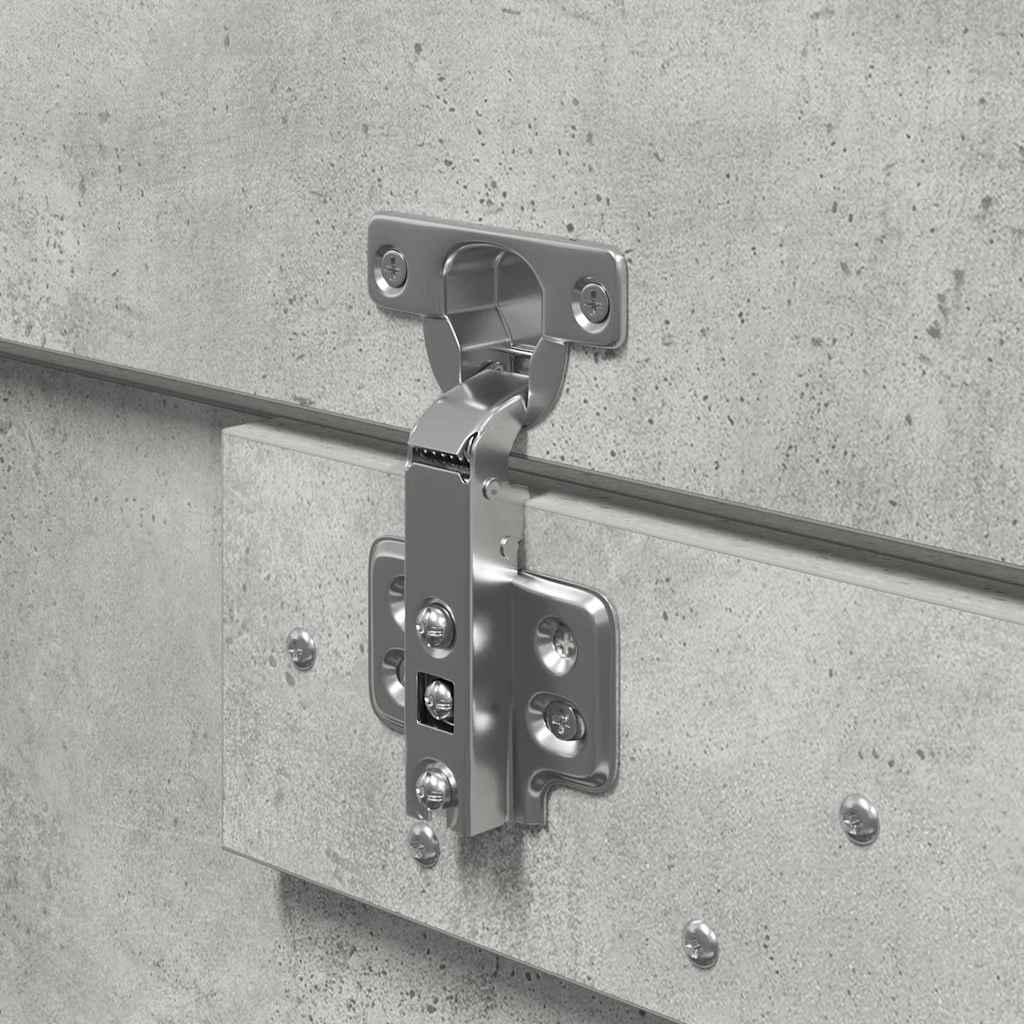 vidaXL Σκελετός Κρεβατιού με αποθήκευση Γκρι σκυροδέματος 140 x 190 cm