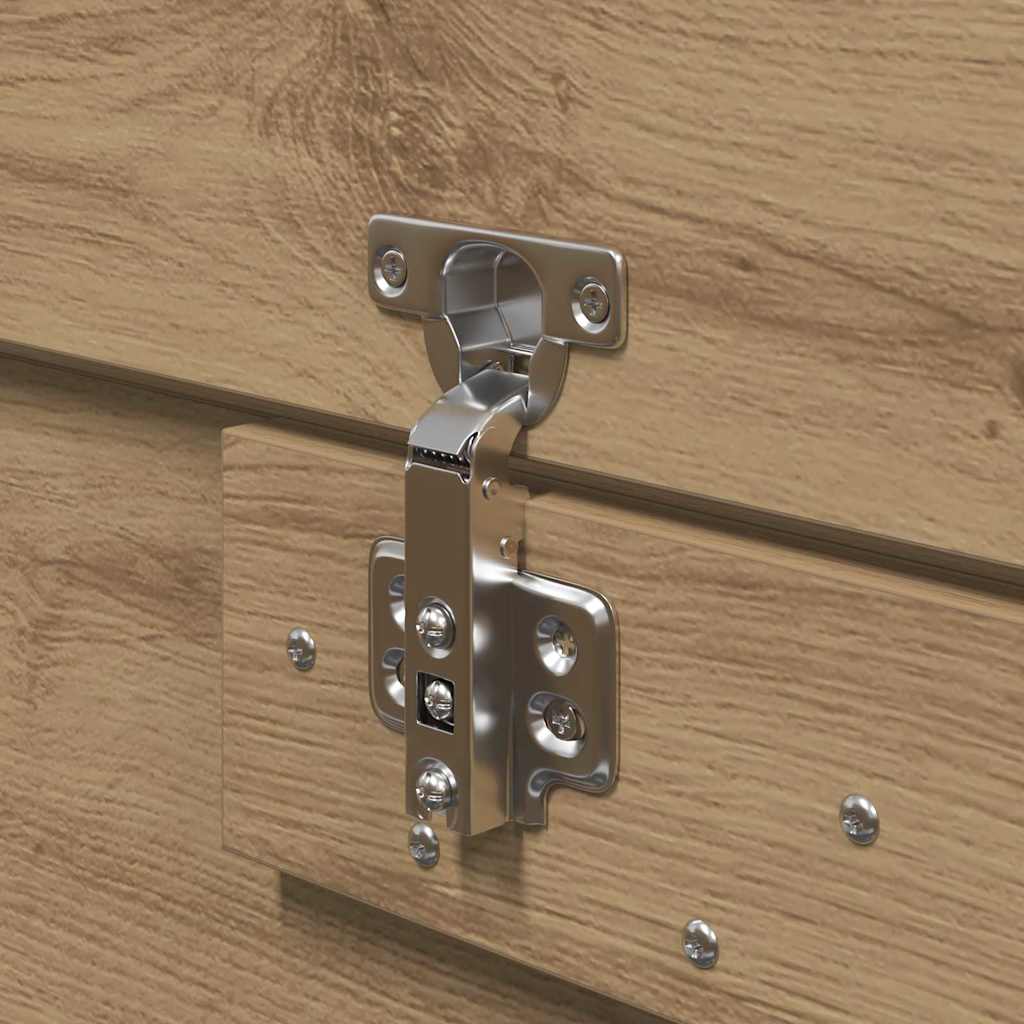 vidaXL Σκελετός Κρεβατιού artisan δρυς 135 x 190 cm Επεξεργασμένο ξύλο