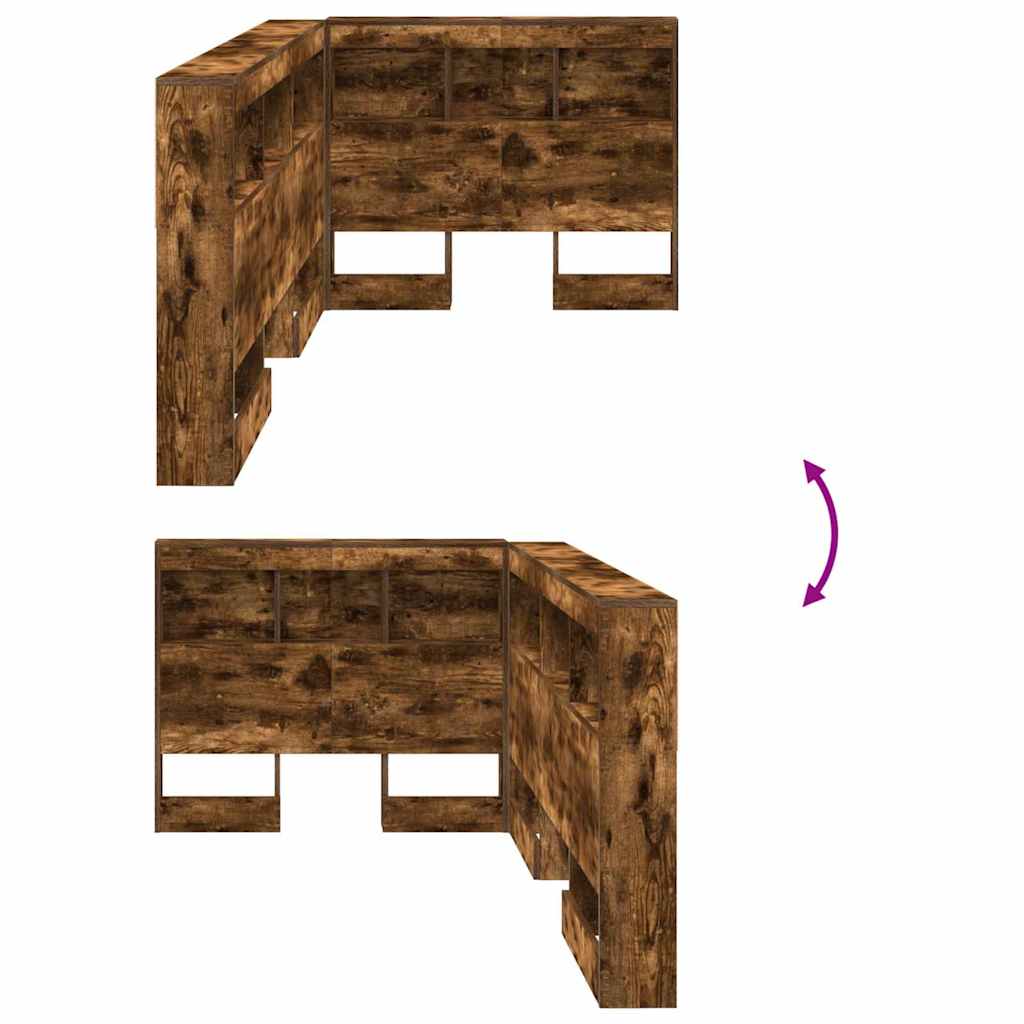 vidaXL Κεφαλάρι Αποθήκης Καπνιστή δρυς 80 cm Επεξεργασμένο ξύλο