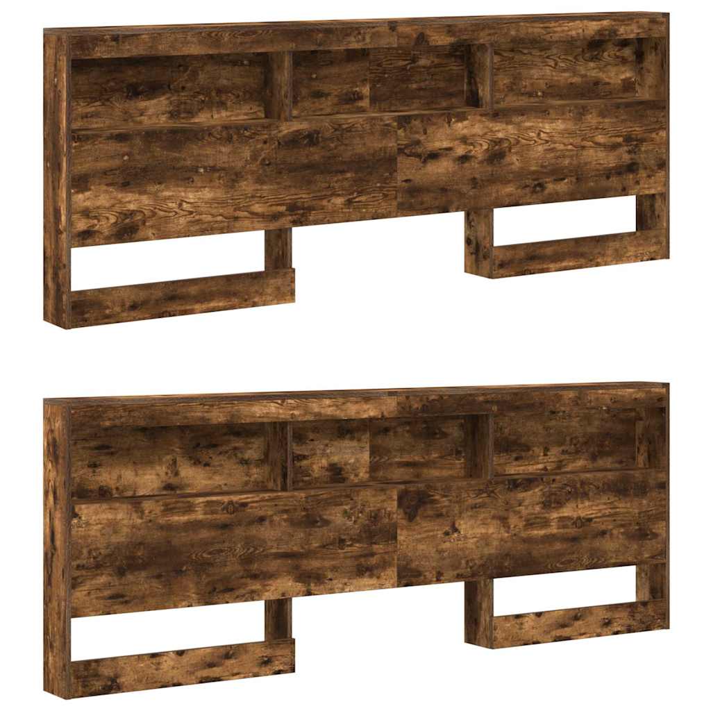 vidaXL Κεφαλάρι Αποθήκης Καπνιστή δρυς 200 cm Επεξεργασμένο ξύλο