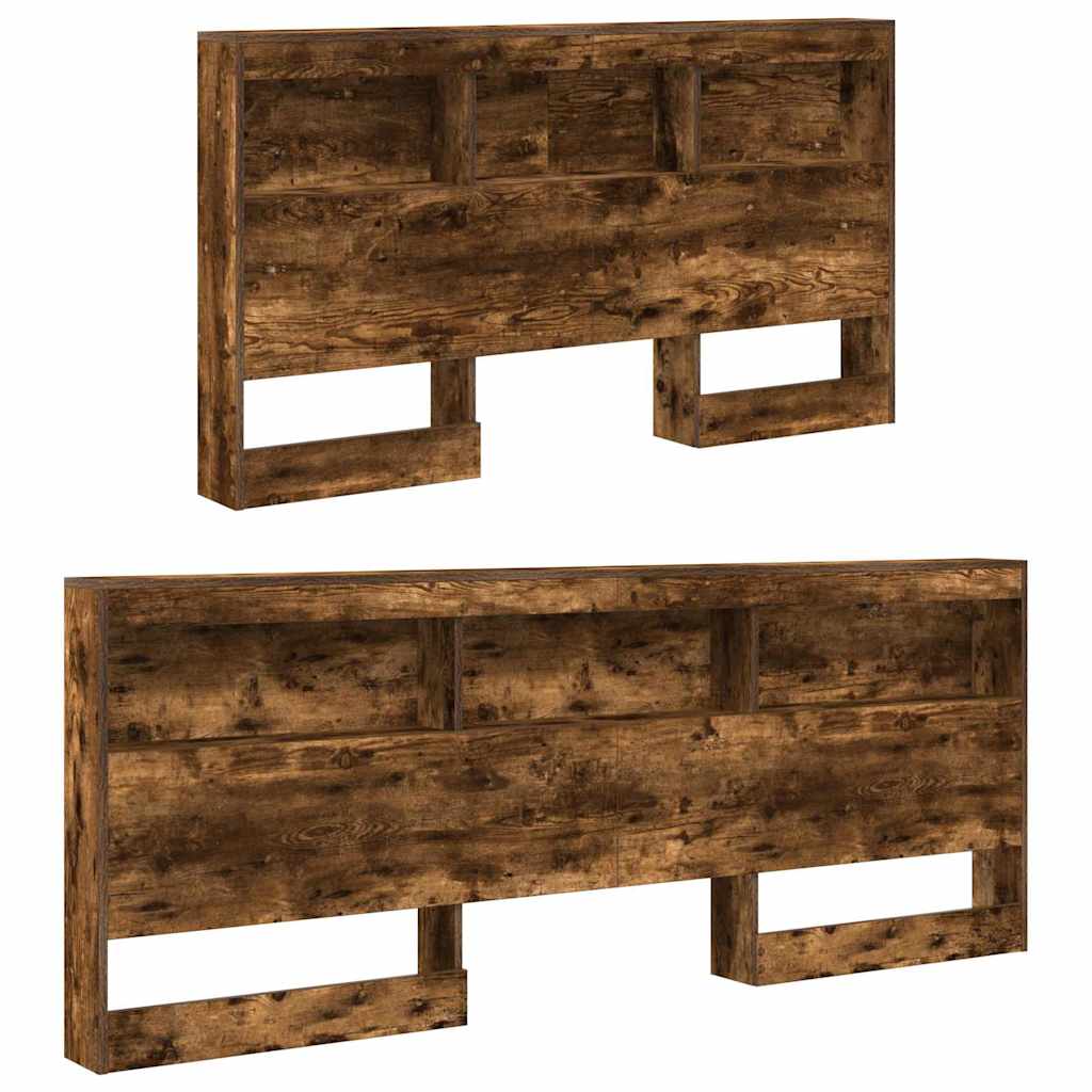 vidaXL Κεφαλάρι Αποθήκης Καπνιστή δρυς 135 cm Επεξεργασμένο ξύλο