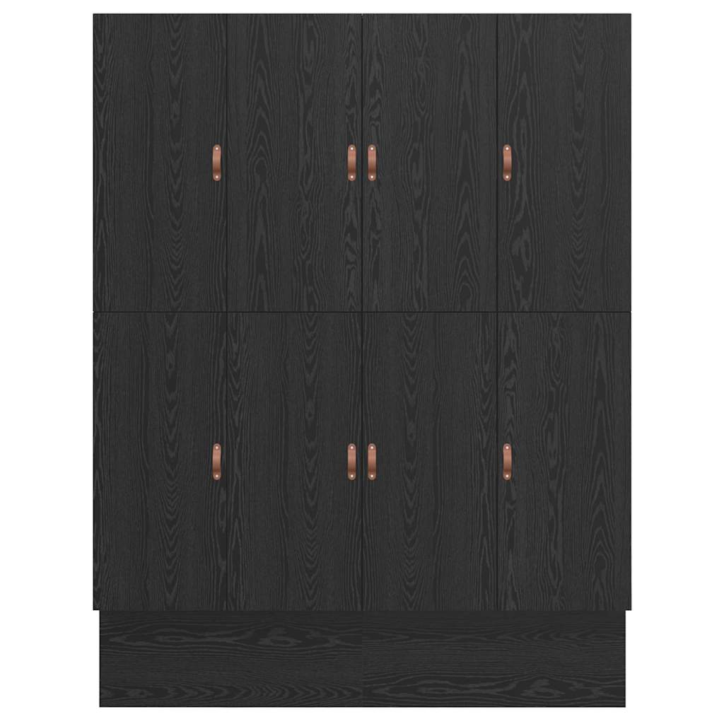 vidaXL Κρεβάτι με αποθηκευτικό χώρο με συρτάρι με πόρτα Μαύρη δρυς