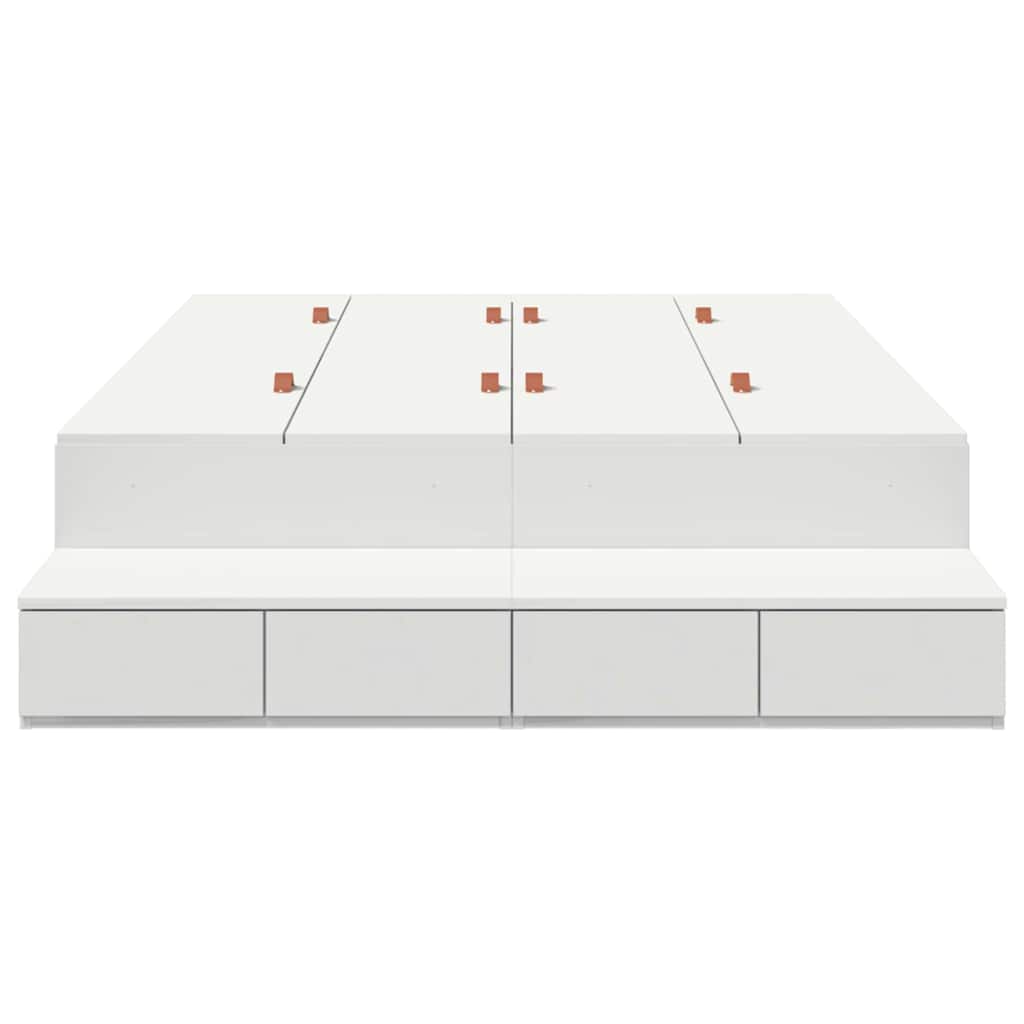 vidaXL Κρεβάτι Αποθήκευσης Λευκό 120x200 εκ