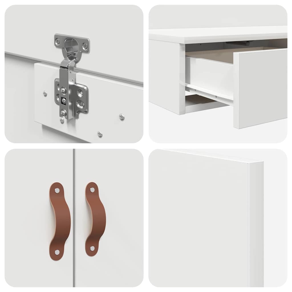 vidaXL κρεβάτι αποθήκευσης Λευκό 140x200 εκ