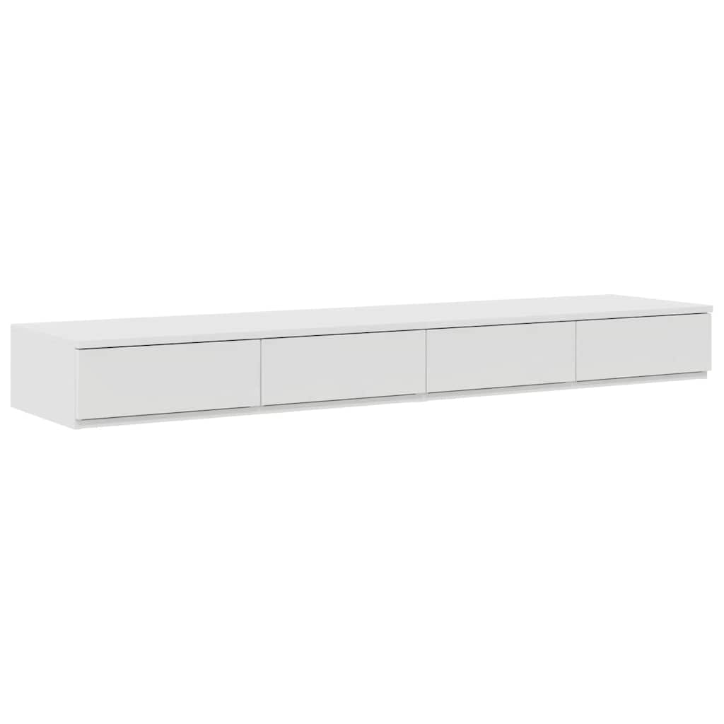 vidaXL Κρεβάτι με αποθηκευτικό χώρο Λευκό 150 cm Επεξεργασμένο ξύλο