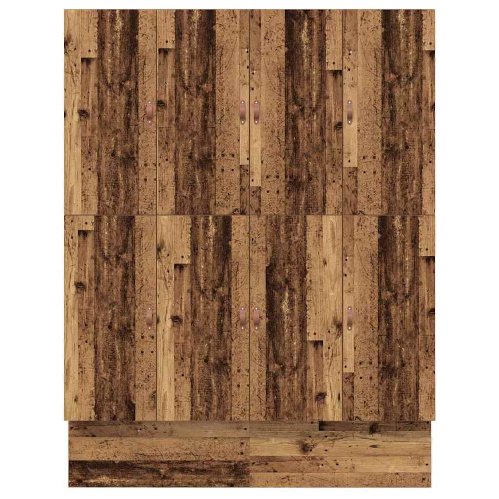 vidaXL Κρεβάτι με αποθηκευτικό χώρο Παλαιό ξύλο 236.5 x 180 x 31.5 εκ