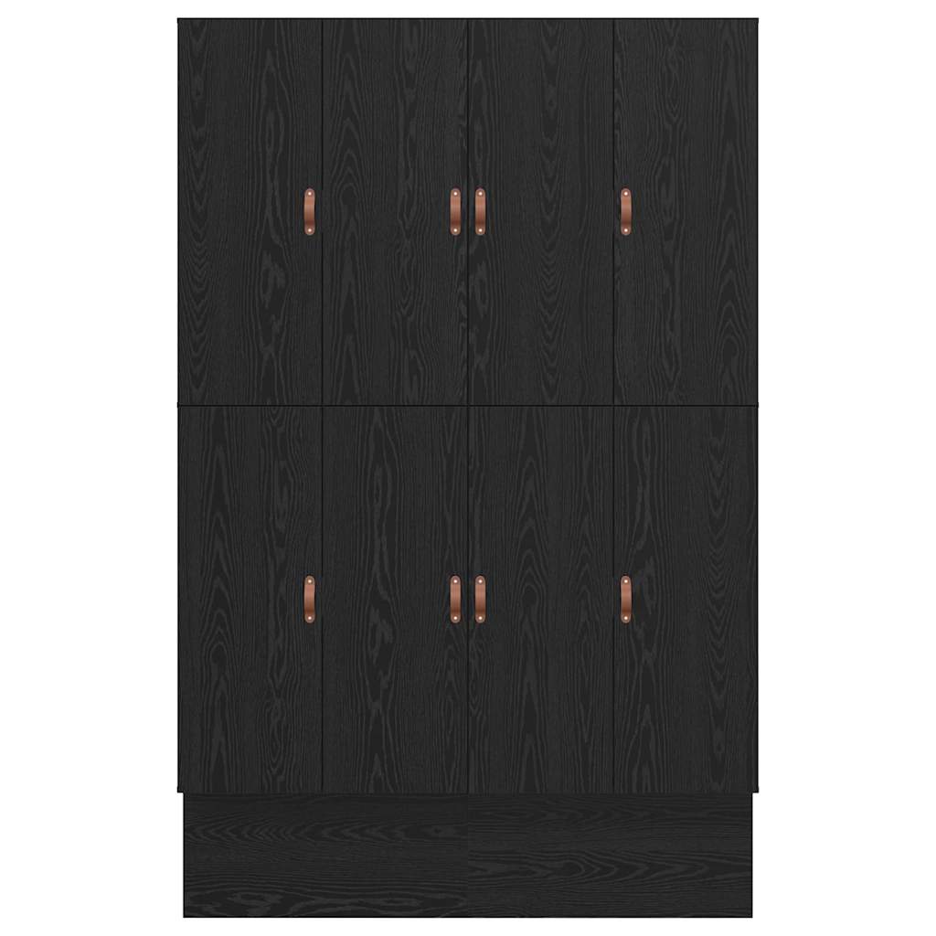 vidaXL Κρεβάτι με αποθηκευτικό χώρο Μαύρη δρυς 226.5 x 140 x 31.5 εκ.