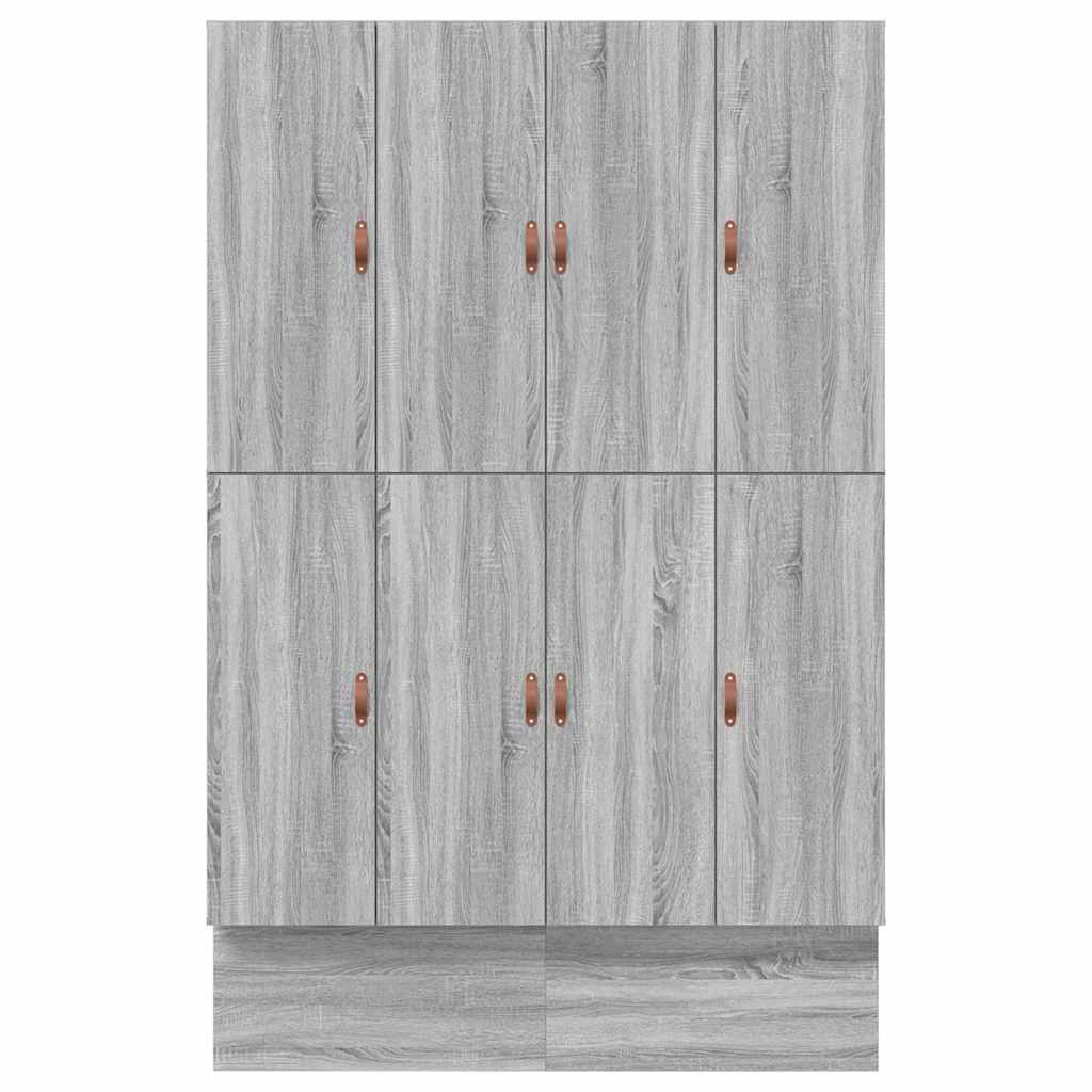 vidaXL Κρεβάτι με αποθηκευτικό χώρο Γκρι sonoma 226.5 x 135 x 31.5 εκ