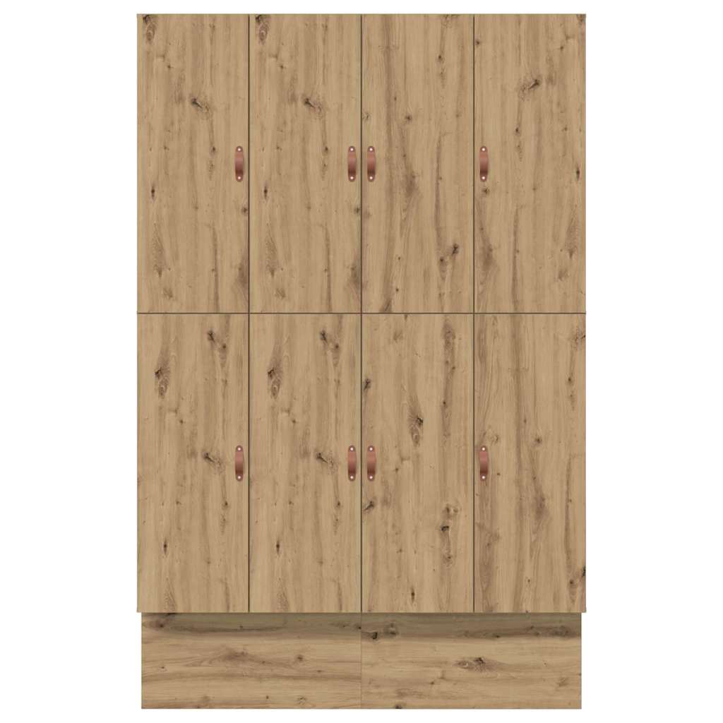 vidaXL Κρεβάτι με αποθηκευτικό χώρο artisan δρυς 226.5 x 135 x 31.5 εκ