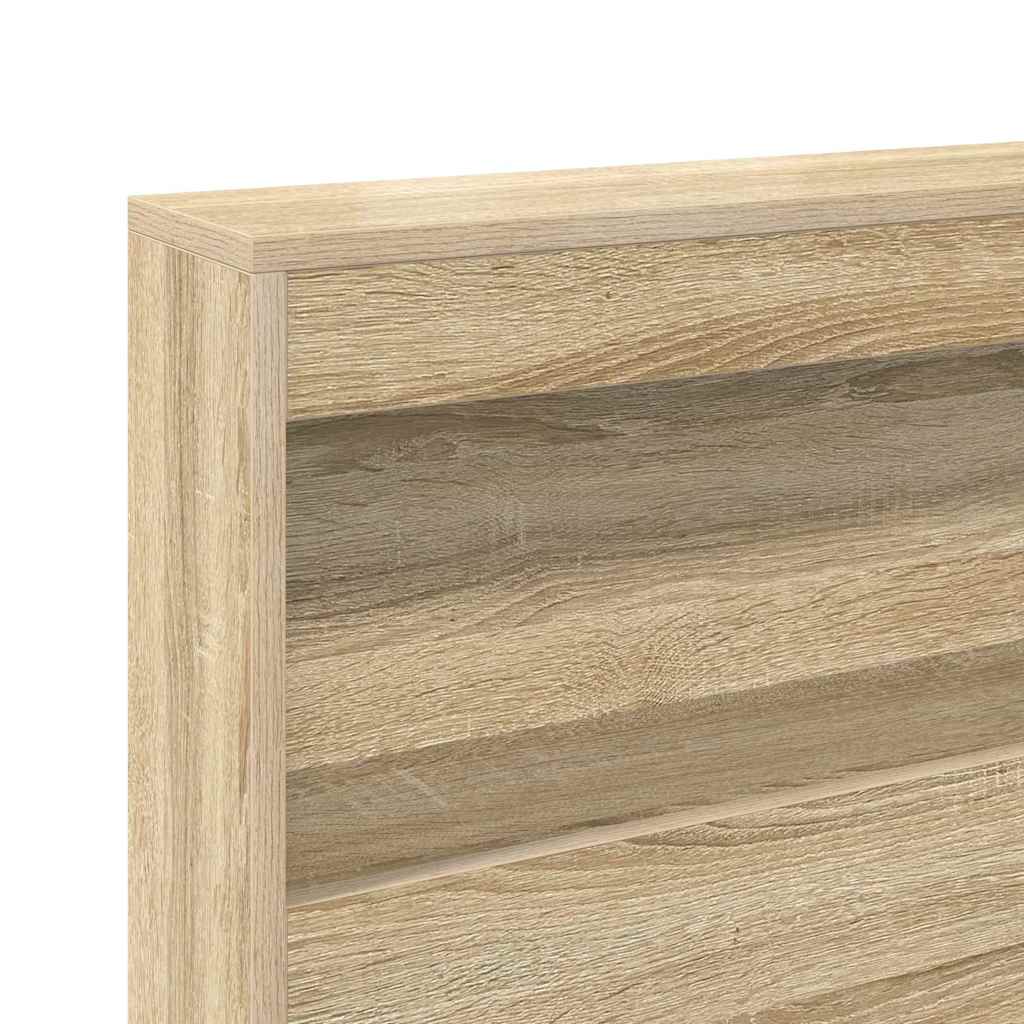 vidaXL Κρεβάτι Βιβλιοθήκης Sonoma Δρυς 180 x 200 cm Επεξεργασμένο ξύλο