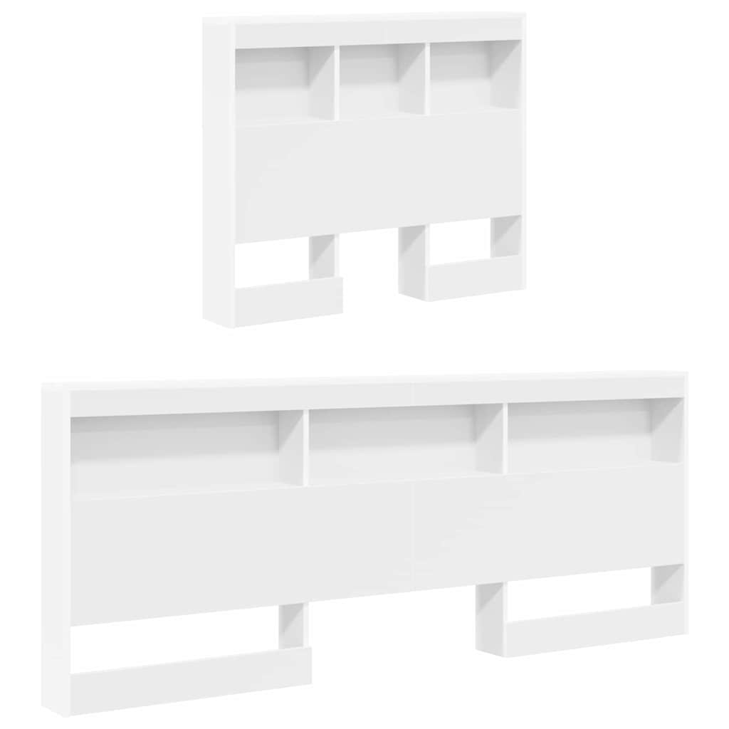 vidaXL Κρεβάτι Βιβλιοθήκης Λευκό 90 x 190 cm Επεξεργασμένο ξύλο