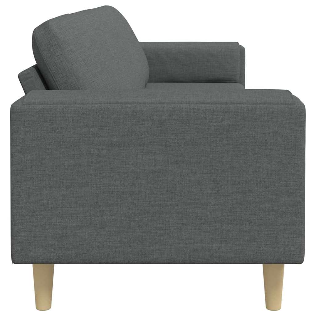 vidaXL Καναπές σαλονιού Σκούρο Γκρι 250 x 77 x 76 εκ. Πολυεστέρας