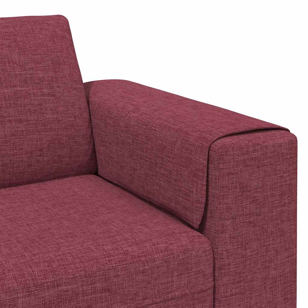 vidaXL Καναπές σαλονιού Κόκκινο 250 x 77 x 76 εκ. Πολυεστέρας