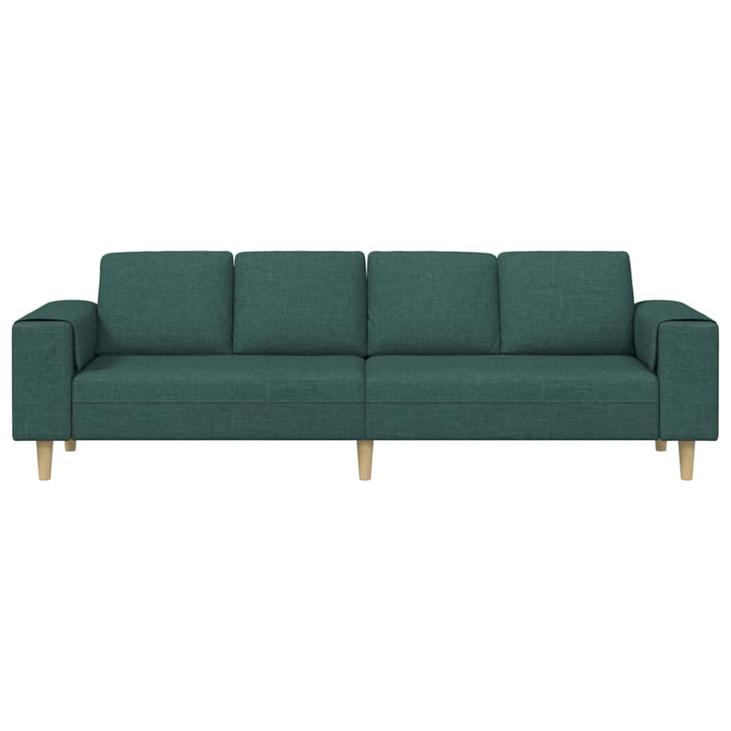 vidaXL Καναπές σαλονιού Σκούρο Πράσινο 250 x 77 x 76 εκ. Πολυεστέρας