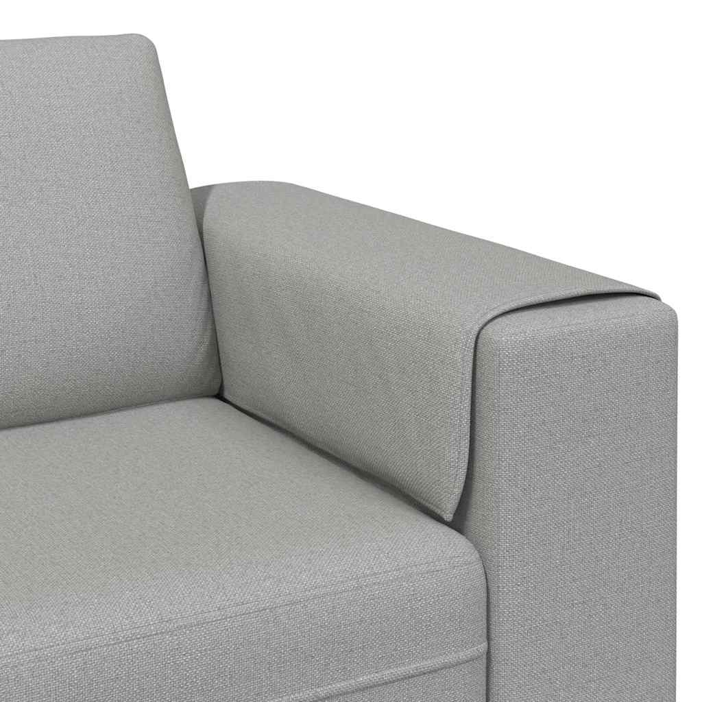 vidaXL Καναπές σαλονιού Σκίουρος Γκρί 250 x 77 x 76 εκ. Πολυεστέρας