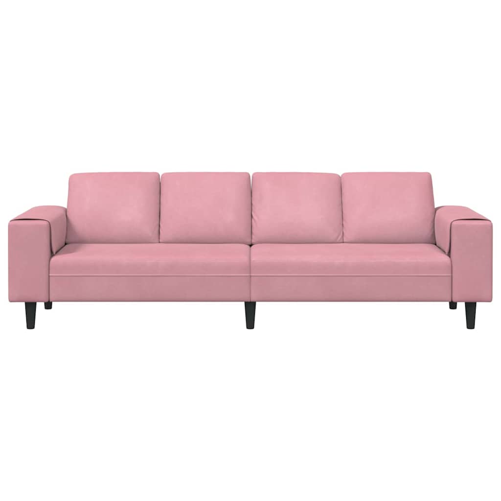 vidaXL Καναπές σαλονιού Ροζ 250 x 77 x 76 εκ.