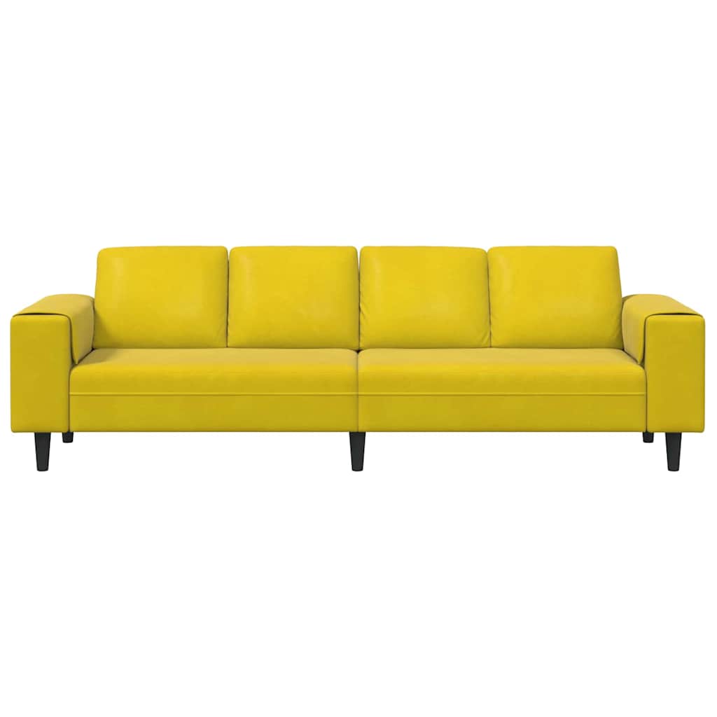 vidaXL Καναπές σαλονιού Κίτρινο 250 x 77 x 76 εκ.