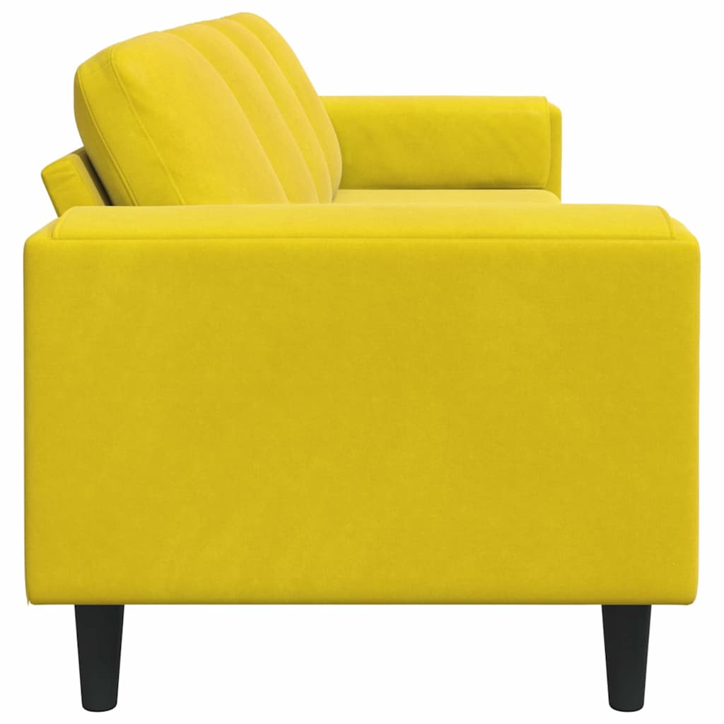 vidaXL Καναπές σαλονιού Κίτρινο 250 x 77 x 76 εκ.
