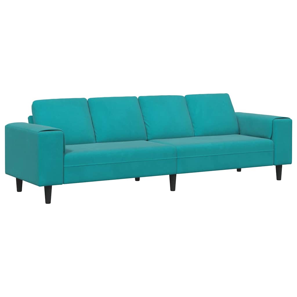 vidaXL Καναπές σαλονιού Τιρκουάζ 250 x 188 x 76 εκ.