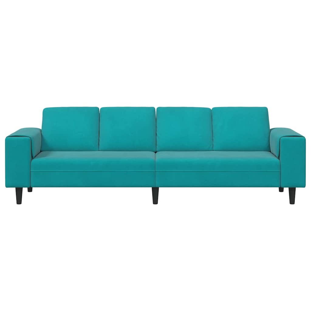 vidaXL Καναπές σαλονιού Τιρκουάζ 250 x 188 x 76 εκ.