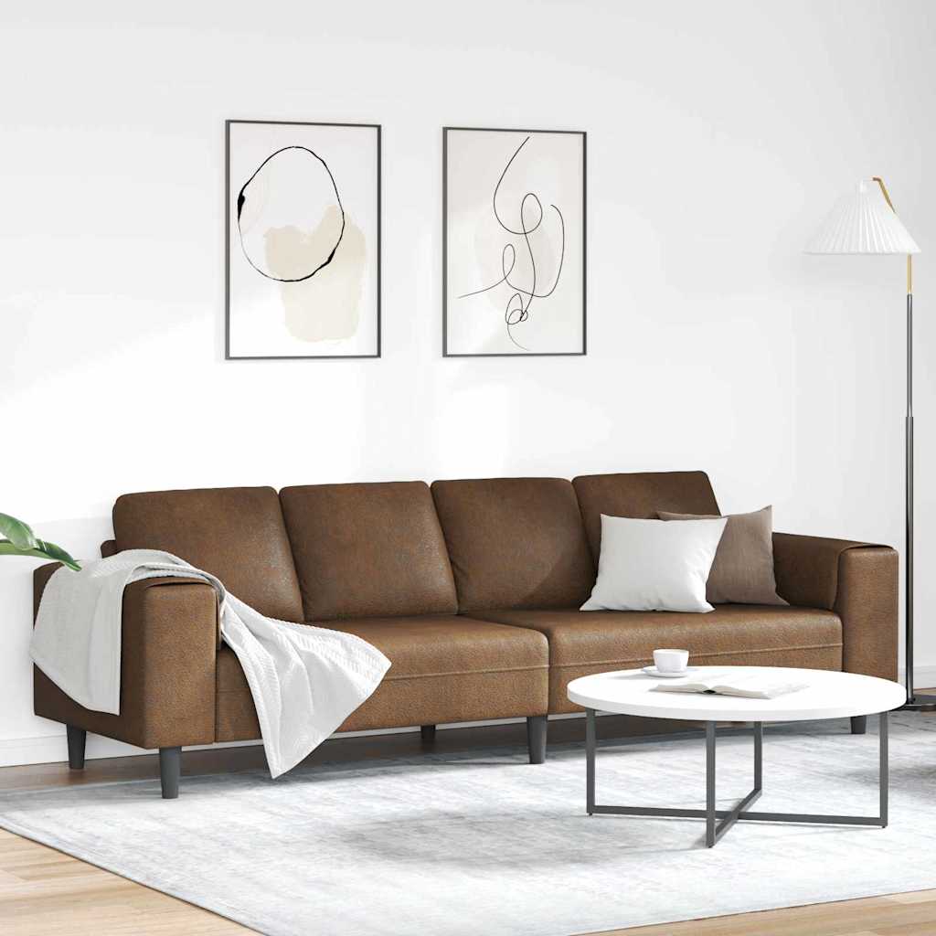 vidaXL Καναπές σαλονιού Καφέ 250 x 77 x 76 εκ.