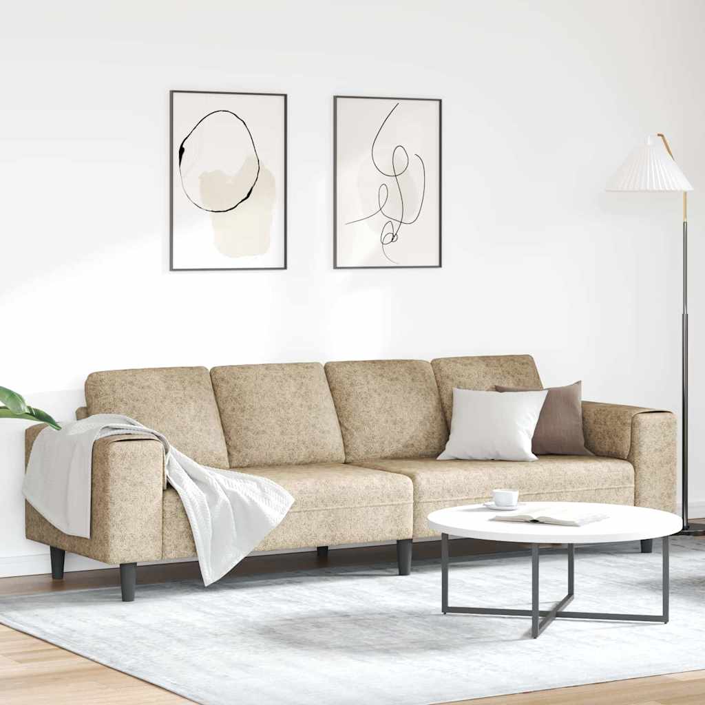 vidaXL Καναπές σαλονιού Ανοιχτό γκρι 250 x 77 x 76 εκ.