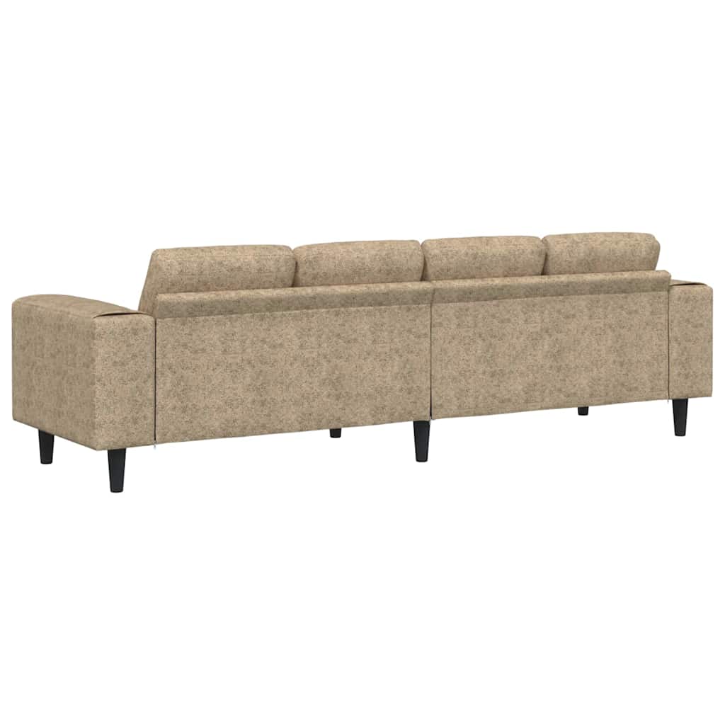 vidaXL Καναπές σαλονιού Ανοιχτό γκρι 250 x 77 x 76 εκ.