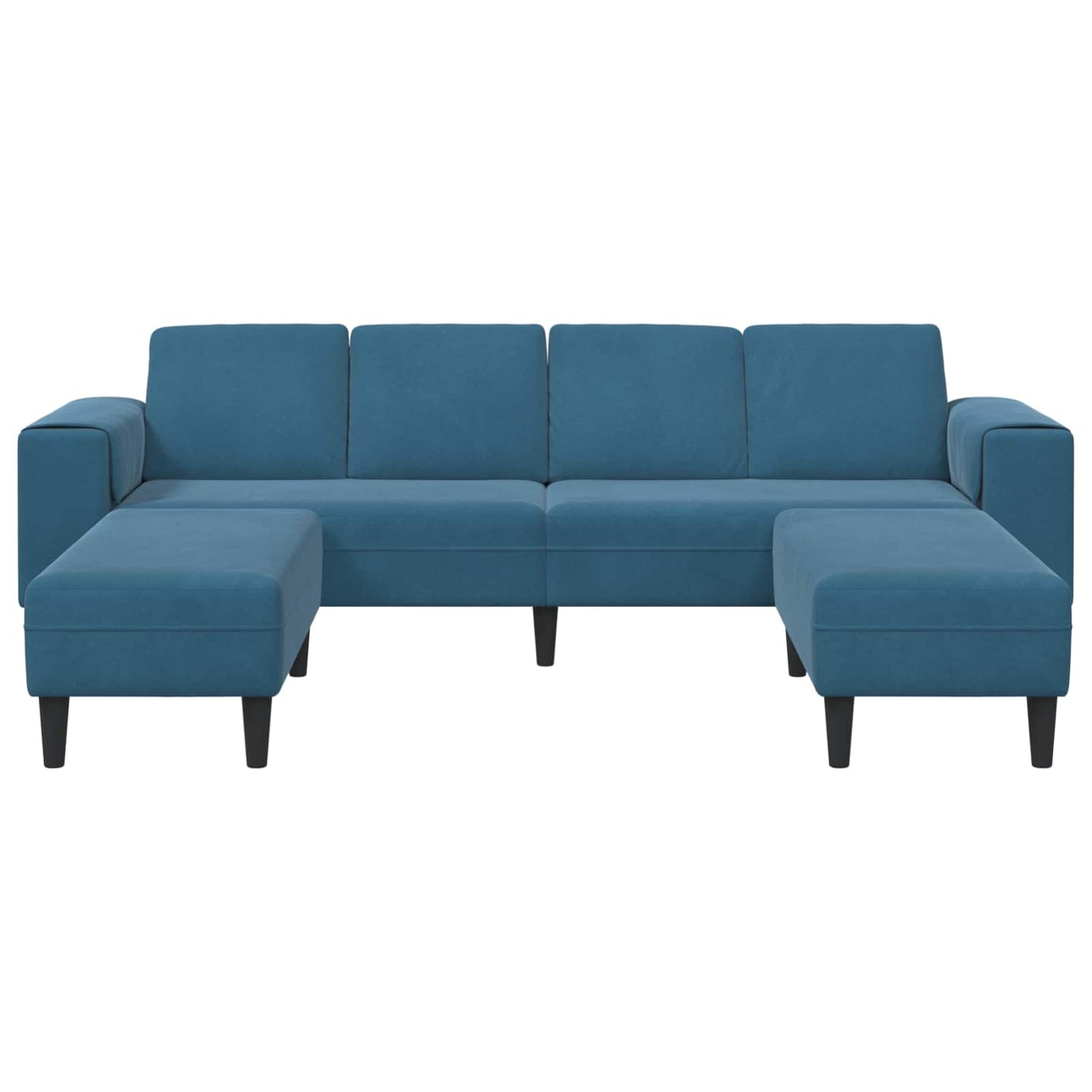 vidaXL Καναπές σαλονιού 3 pcs Μπλε 250 x 188 x 76 εκ.