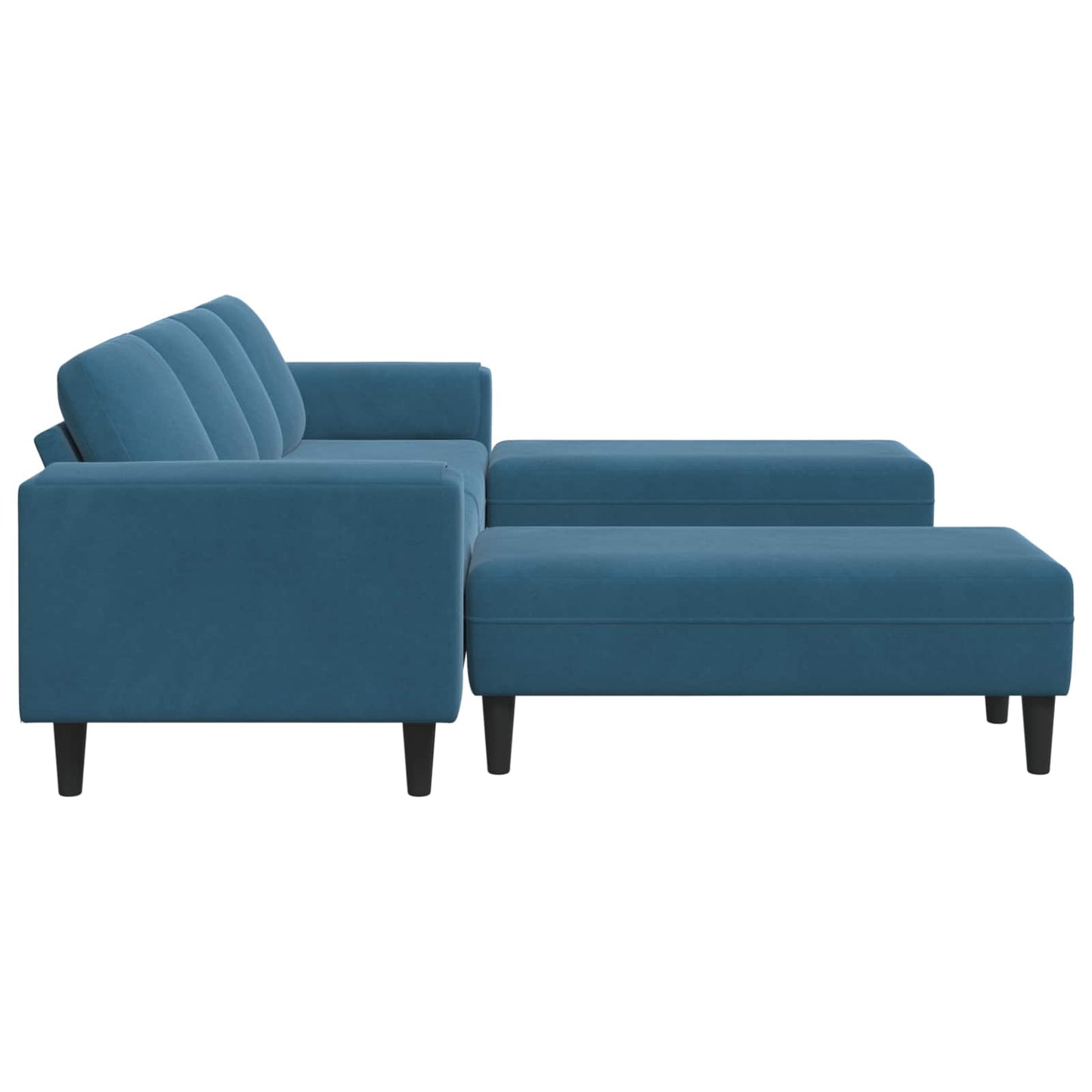vidaXL Καναπές σαλονιού 3 pcs Μπλε 250 x 188 x 76 εκ.