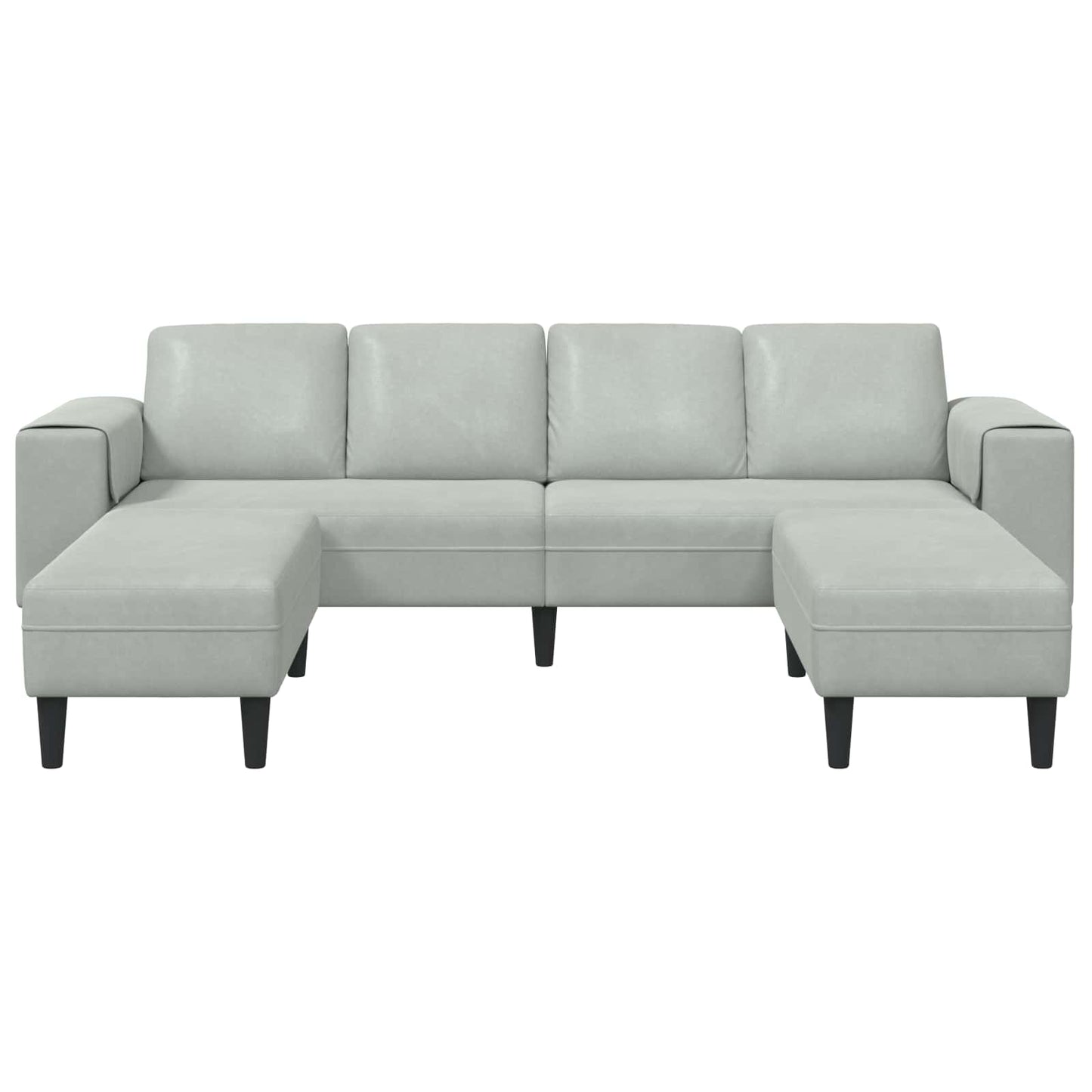 vidaXL Καναπές σαλονιού 3 pcs Ανοιχτό γκρι 250 x 188 x 76 εκ.