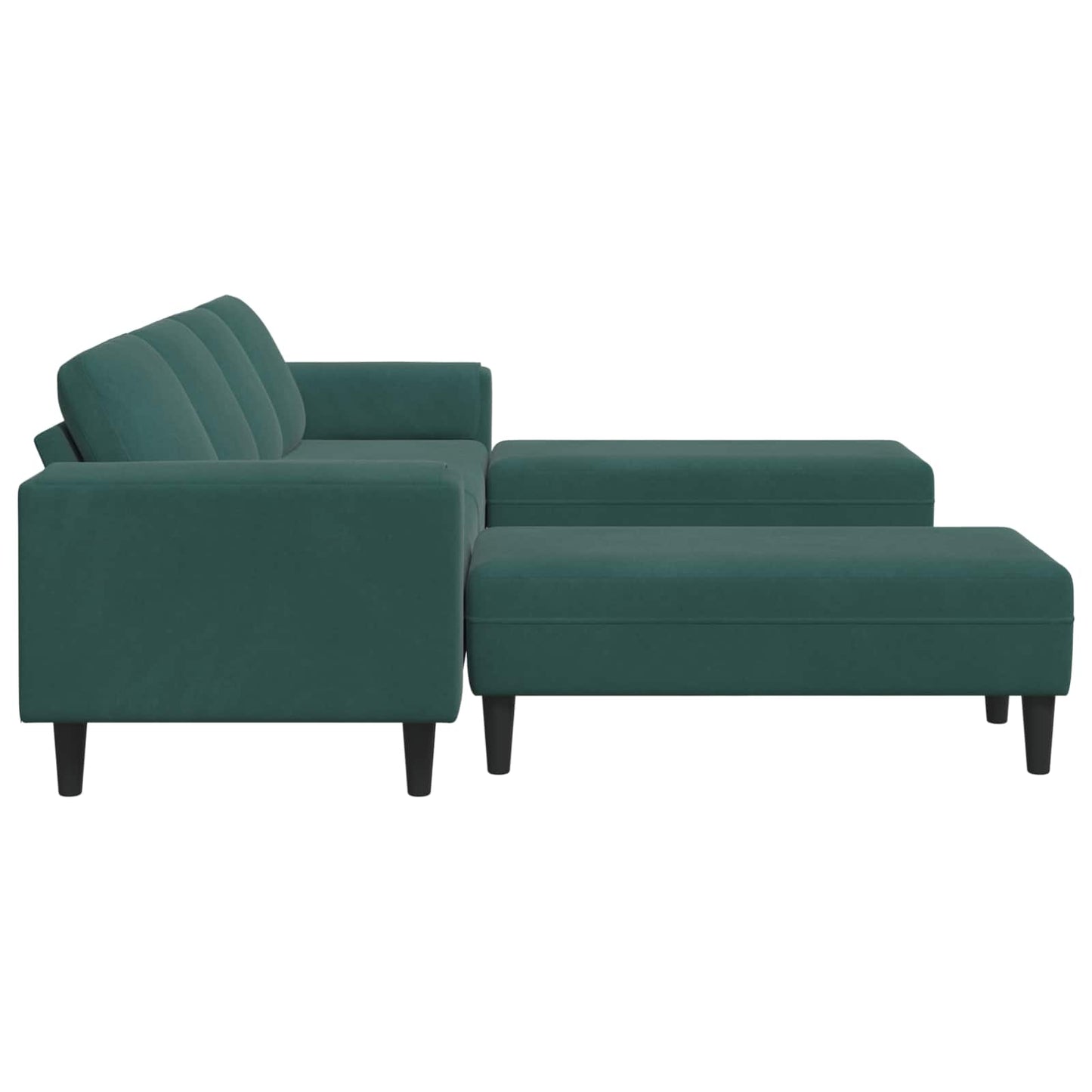 vidaXL Καναπές σαλονιού 3 pcs Σκούρο Πράσινο 250 x 188 x 76 εκ.