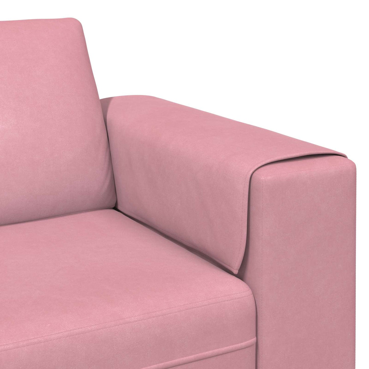 vidaXL Καναπές σαλονιού 3 pcs Ροζ 250 x 188 x 76 εκ.