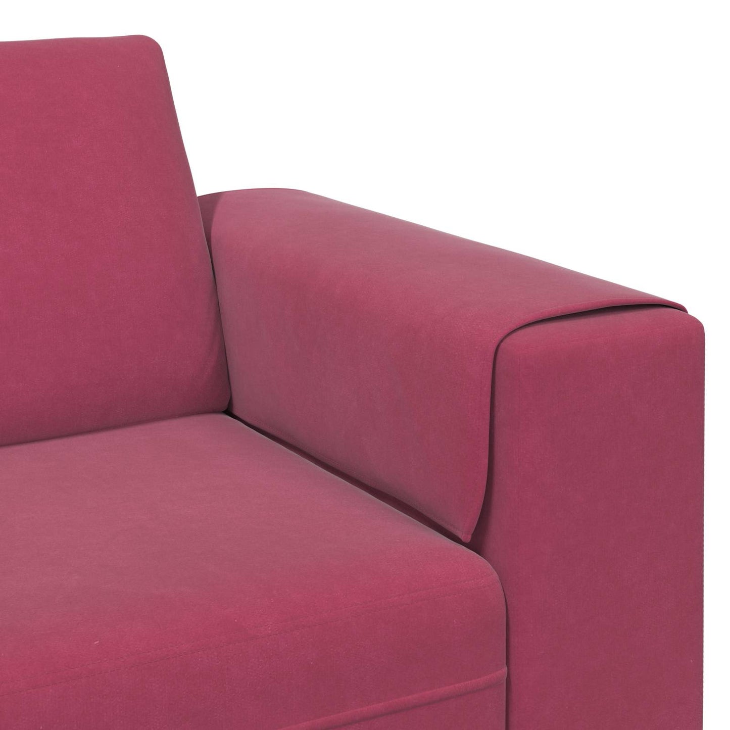 vidaXL Καναπές σαλονιού 3 pcs Κόκκινο 250 x 188 x 76 εκ.