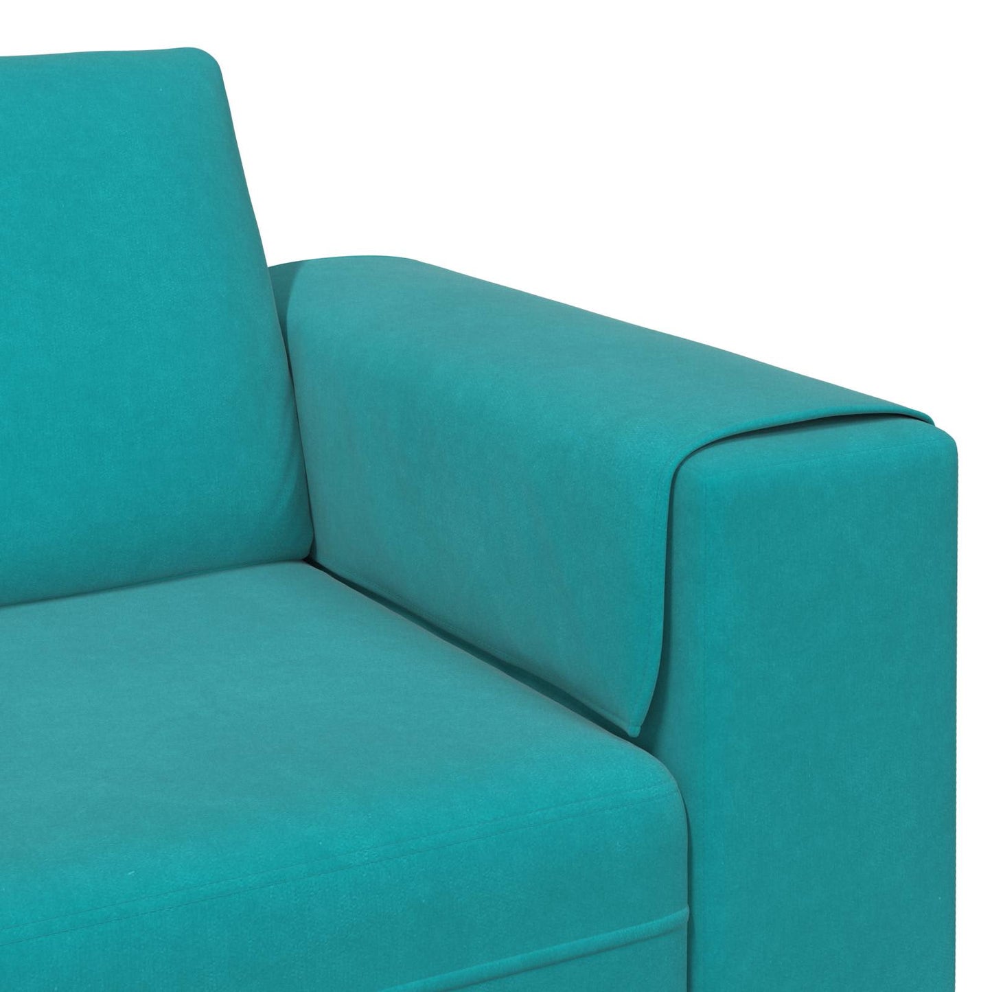 vidaXL Καναπές σαλονιού 3 pcs Τιρκουάζ 250 x 188 x 76 εκ.