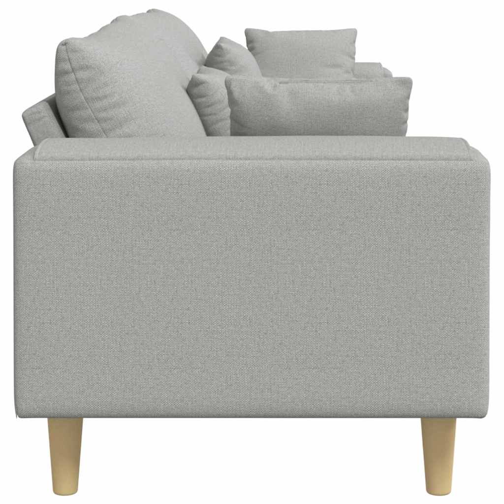 vidaXL Καναπές Σκίουρος Γκρί 250 x 77 x 76 εκ. ύφασμα