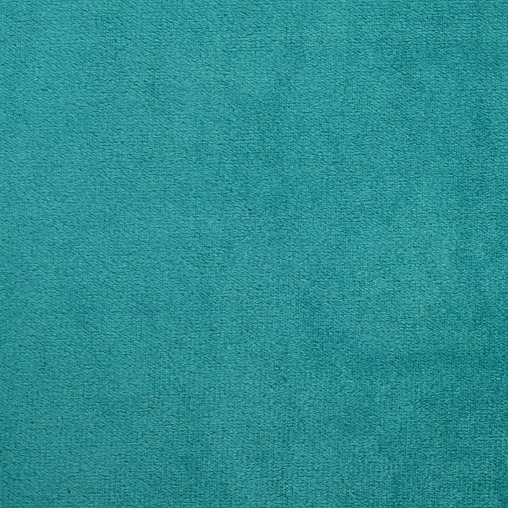 vidaXL Βελούδινος καναπές με μαξιλάρι με μαξιλάρι Τιρκουάζ 208 εκ. Βελούδο