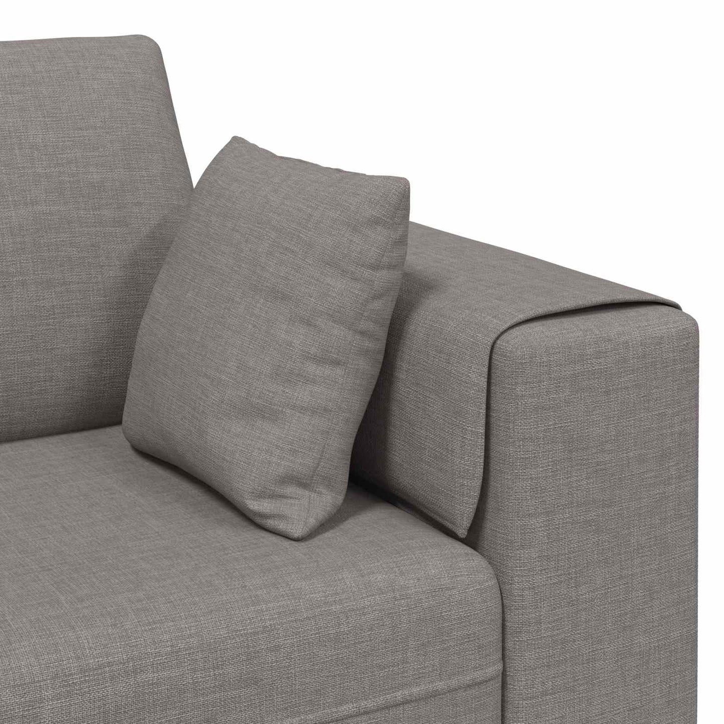 vidaXL Καναπές με μαξιλάρι 3 pcs Taupe ύφασμα