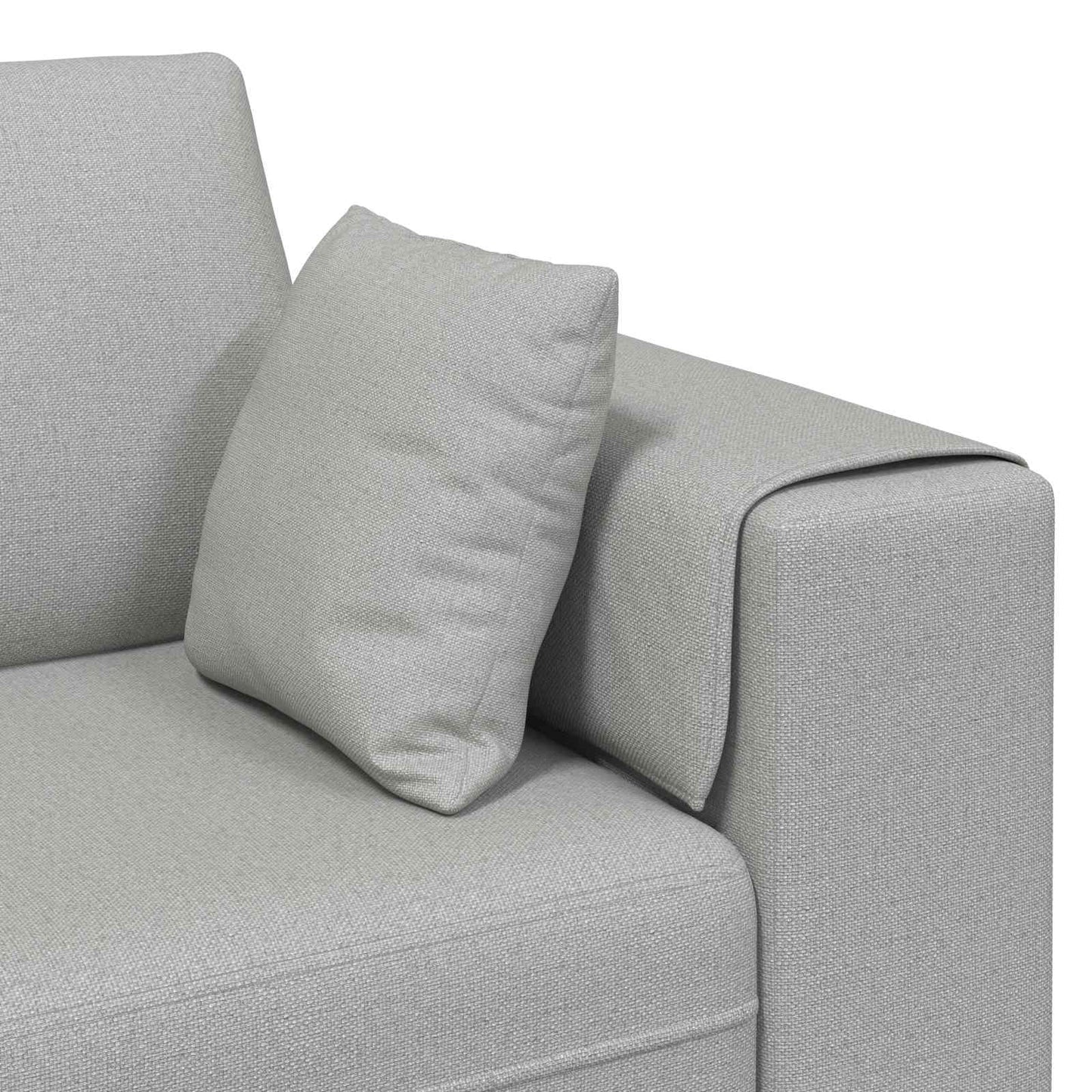 vidaXL Καναπές 3 pcs Σκίουρος Γκρί 250 x 188 x 76 εκ. ύφασμα