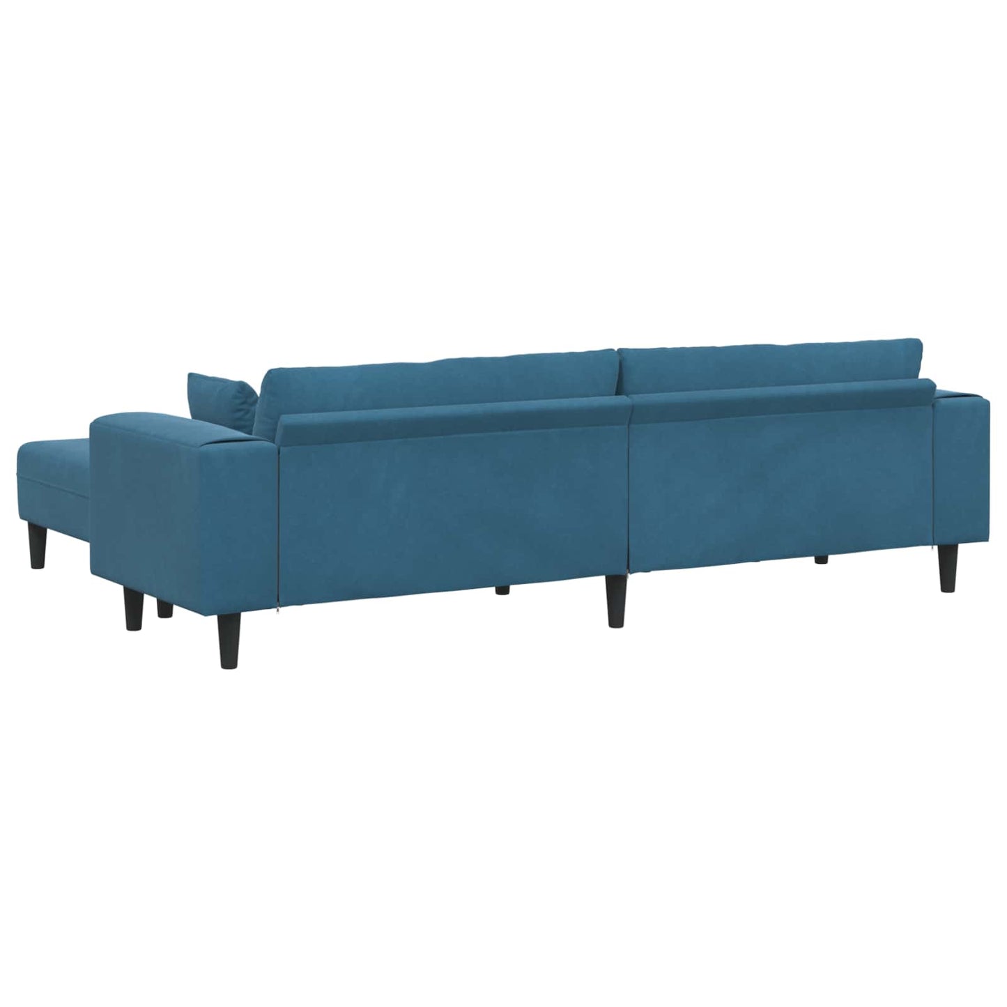 vidaXL Καναπές 3 pcs Μπλε 250 x 188 x 76 εκ. Βελούδο