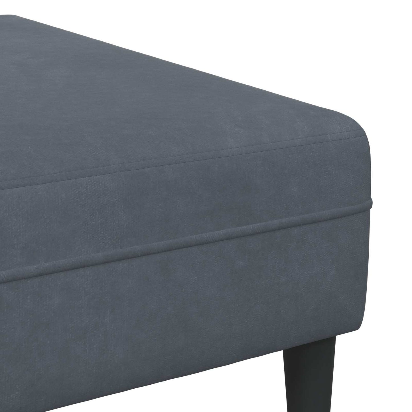 vidaXL Καναπές 3 pcs Σκούρο Γκρι 250 x 188 x 76 εκ. Βελούδο
