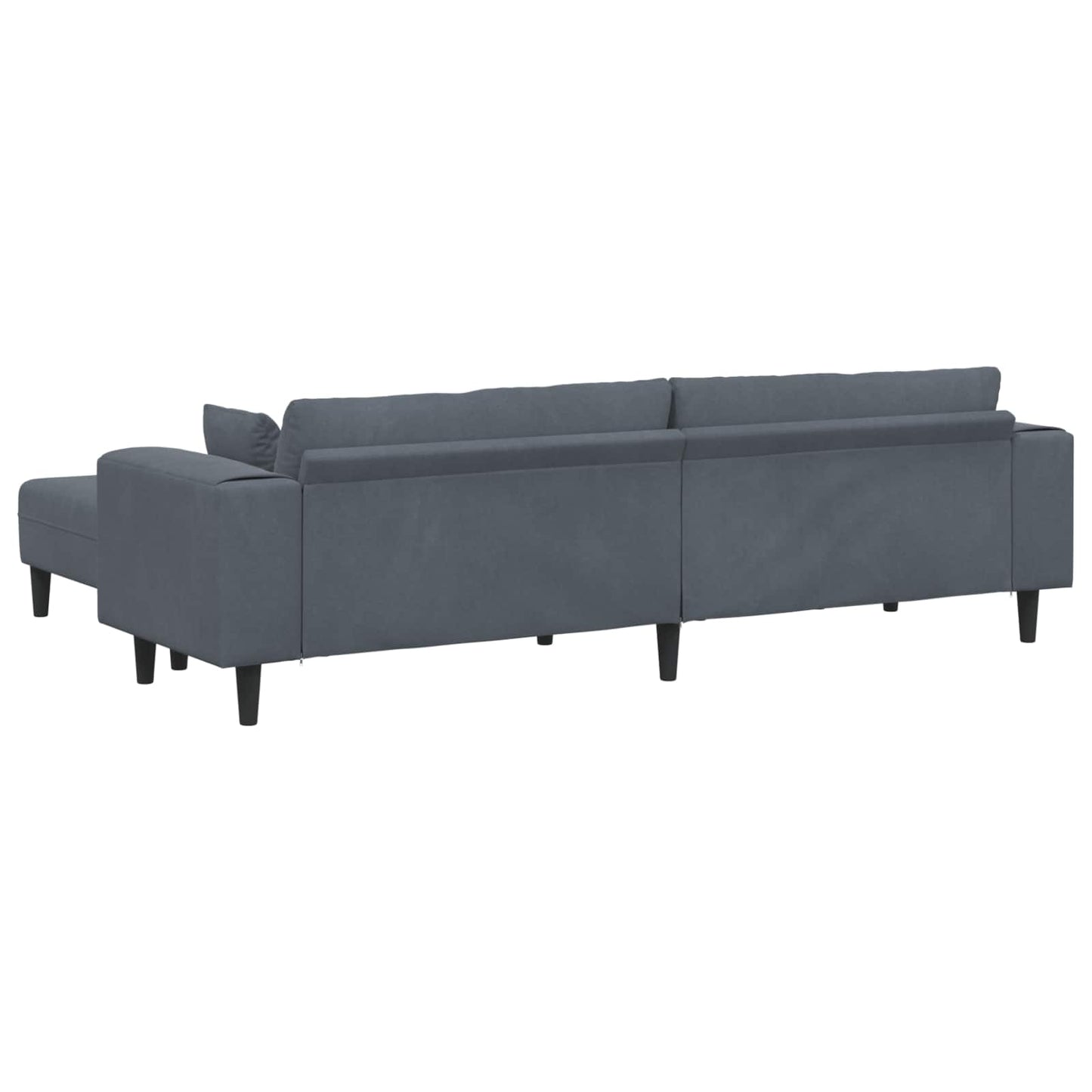 vidaXL Καναπές 3 pcs Σκούρο Γκρι 250 x 188 x 76 εκ. Βελούδο