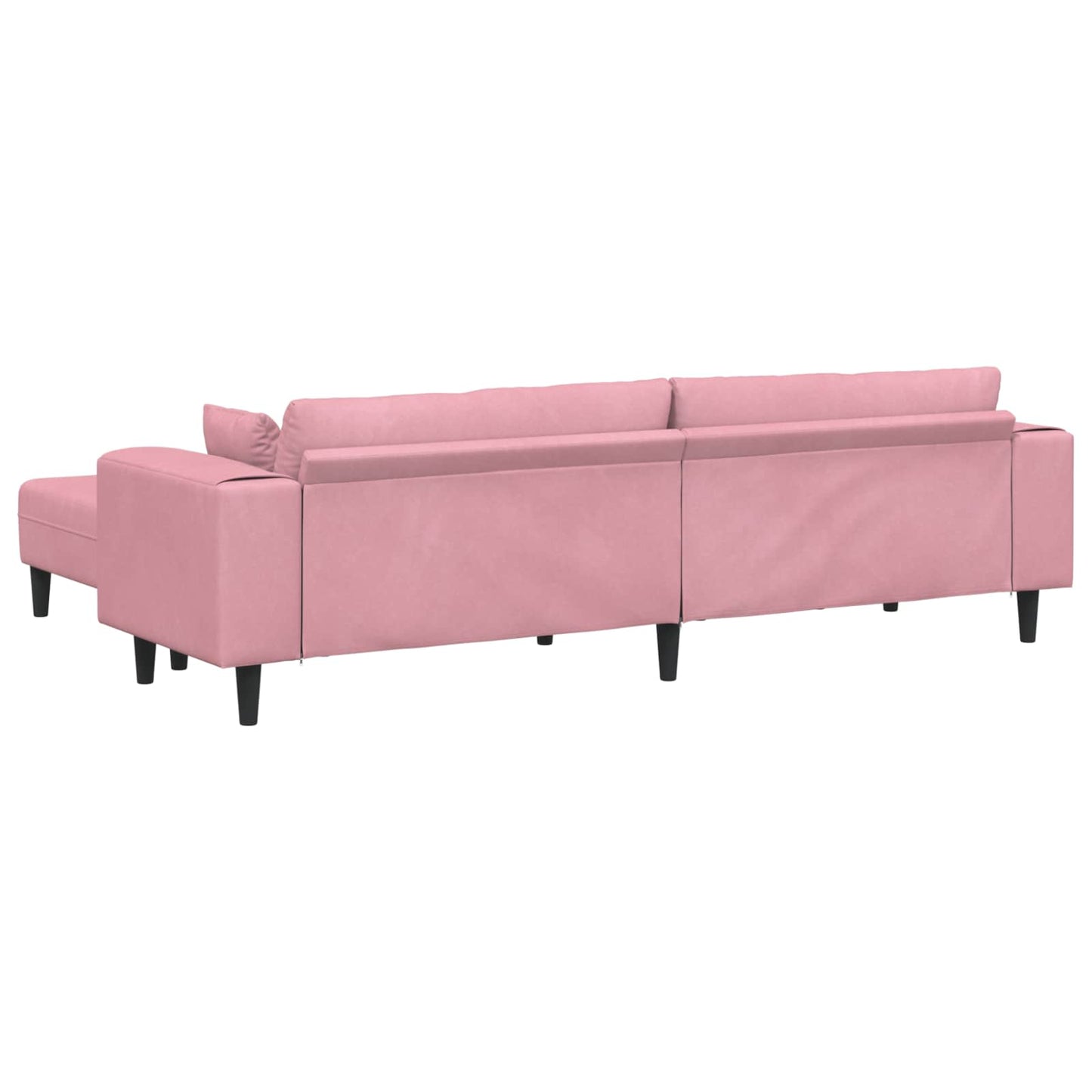 vidaXL Καναπές 3 pcs Ροζ 250 x 188 x 76 εκ. Βελούδο